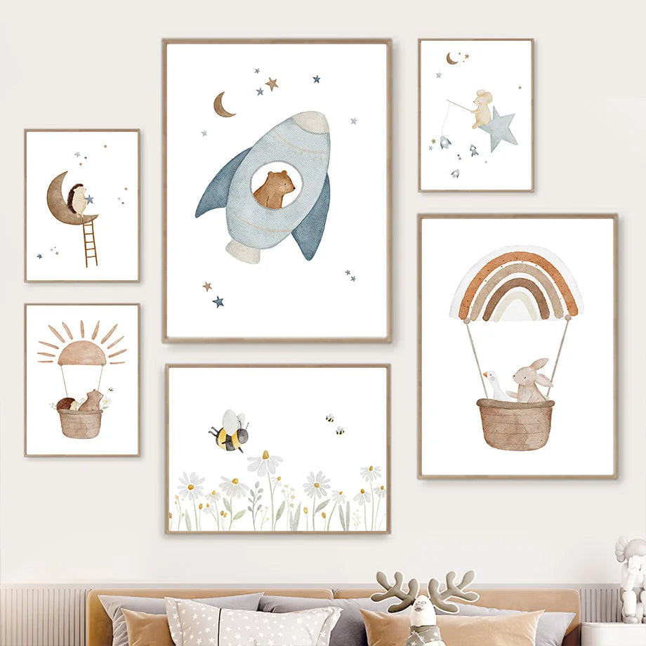 Boho Kids Wall Art