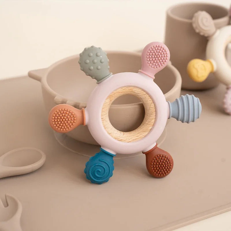 Baby Silicone Teether Rudder Shape