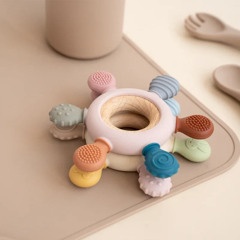 Baby Silicone Teether Rudder Shape